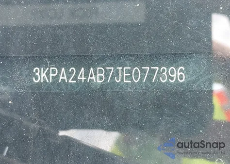 2018 Kia Rio S из США, поврежденный, VIN 3KPA24AB7JE077396